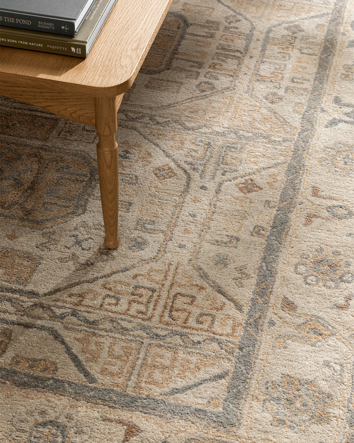 Ellington Blue Hand-Tufted Wool Rug - Image 2