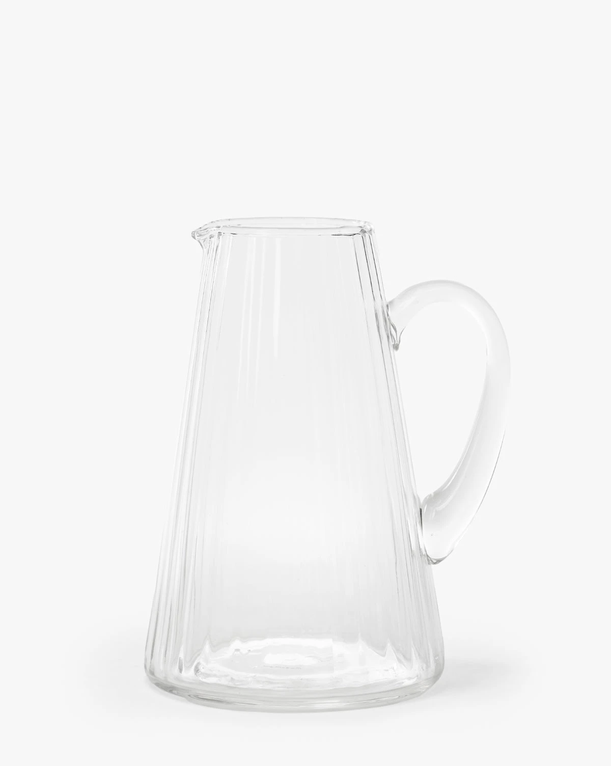 Adonis Ribbed Glass Pitcher