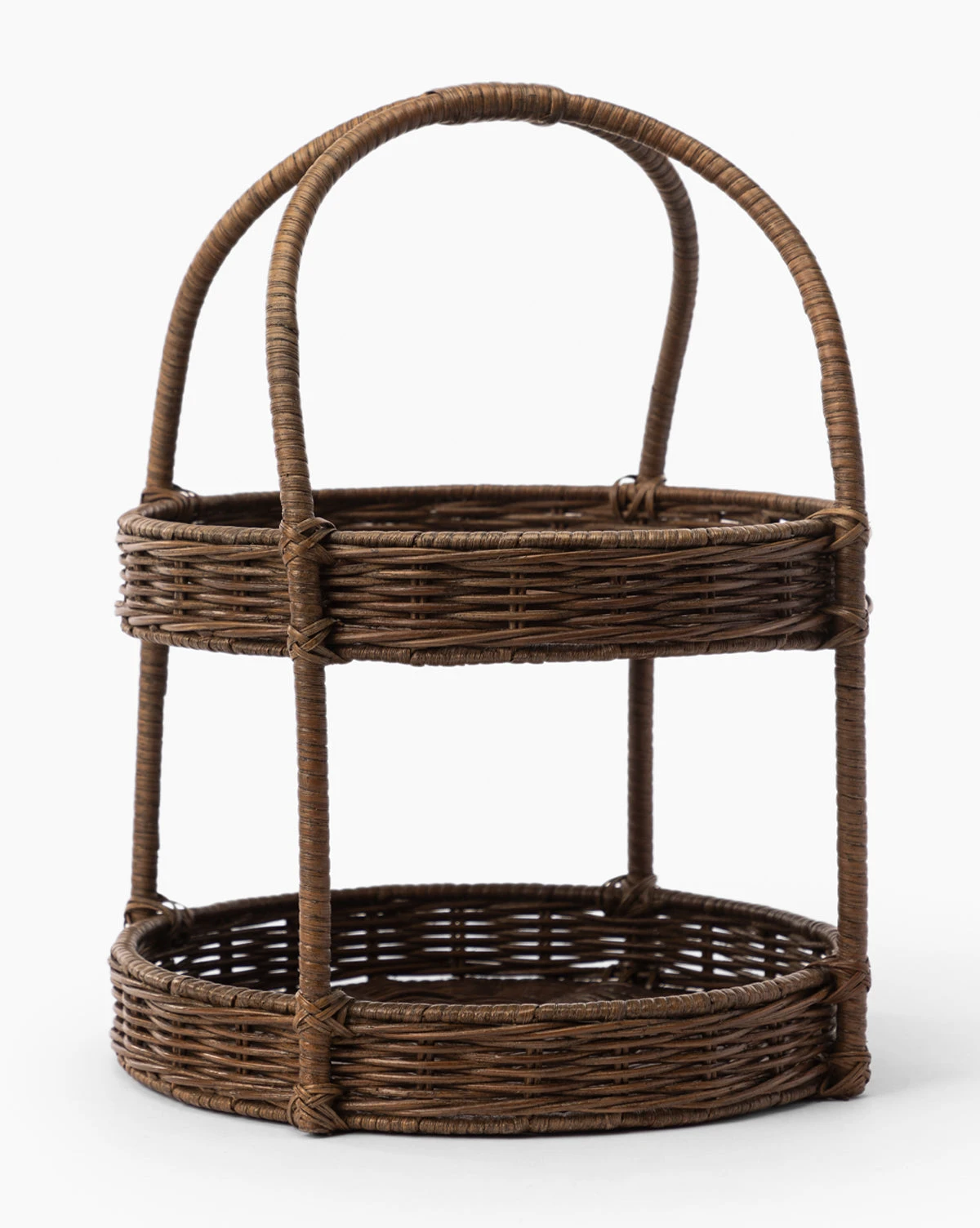 Aneesa Two-Tiered Wicker Tray - Image 4