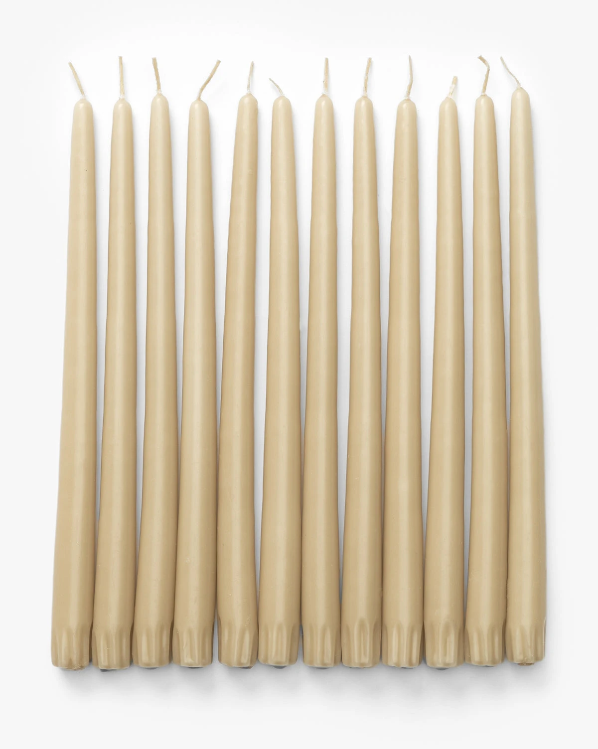 Antique Beige Taper Candles (Set Of 12)