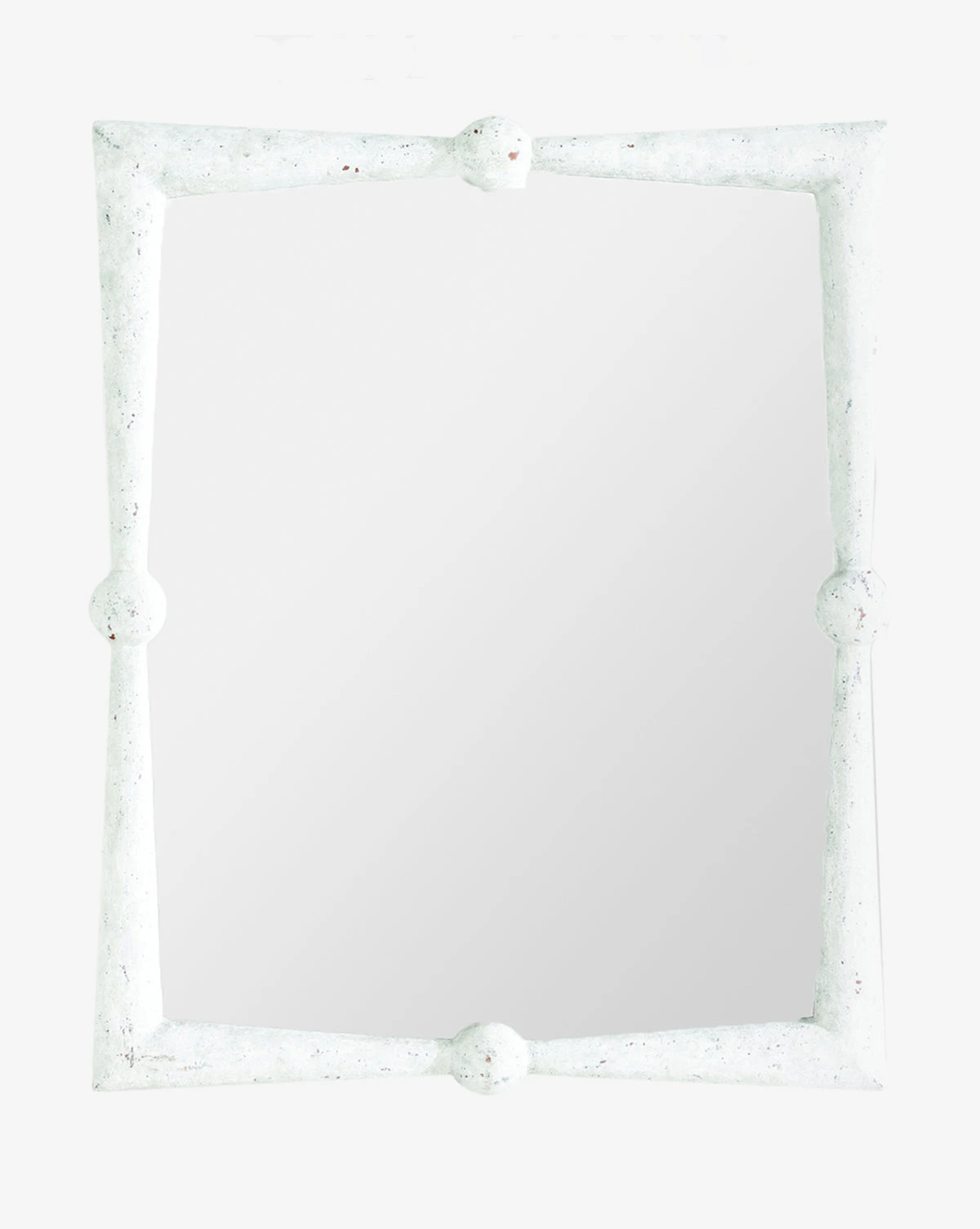 Antique White Rectangle Mirror