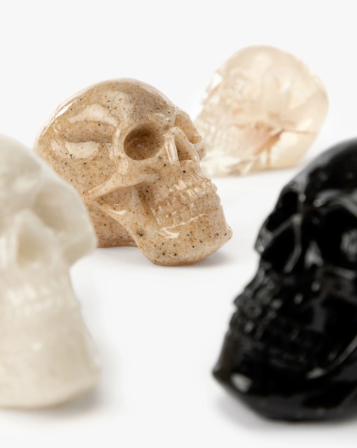 Assorted Resin Skulls (Boxed Set Of 4) - Image 3