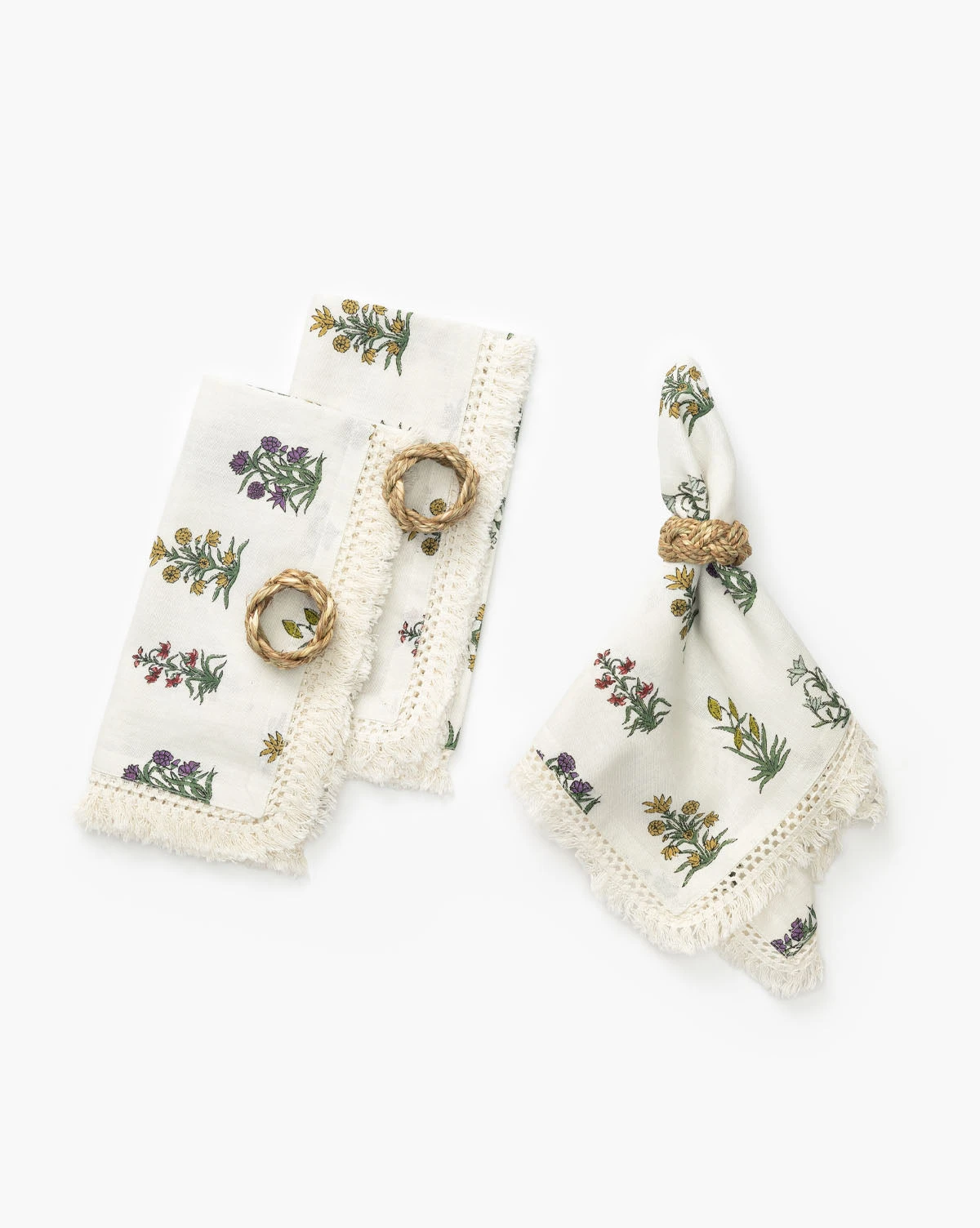 Braided Seagrass Napkin Rings (Set Of 4) - Image 3