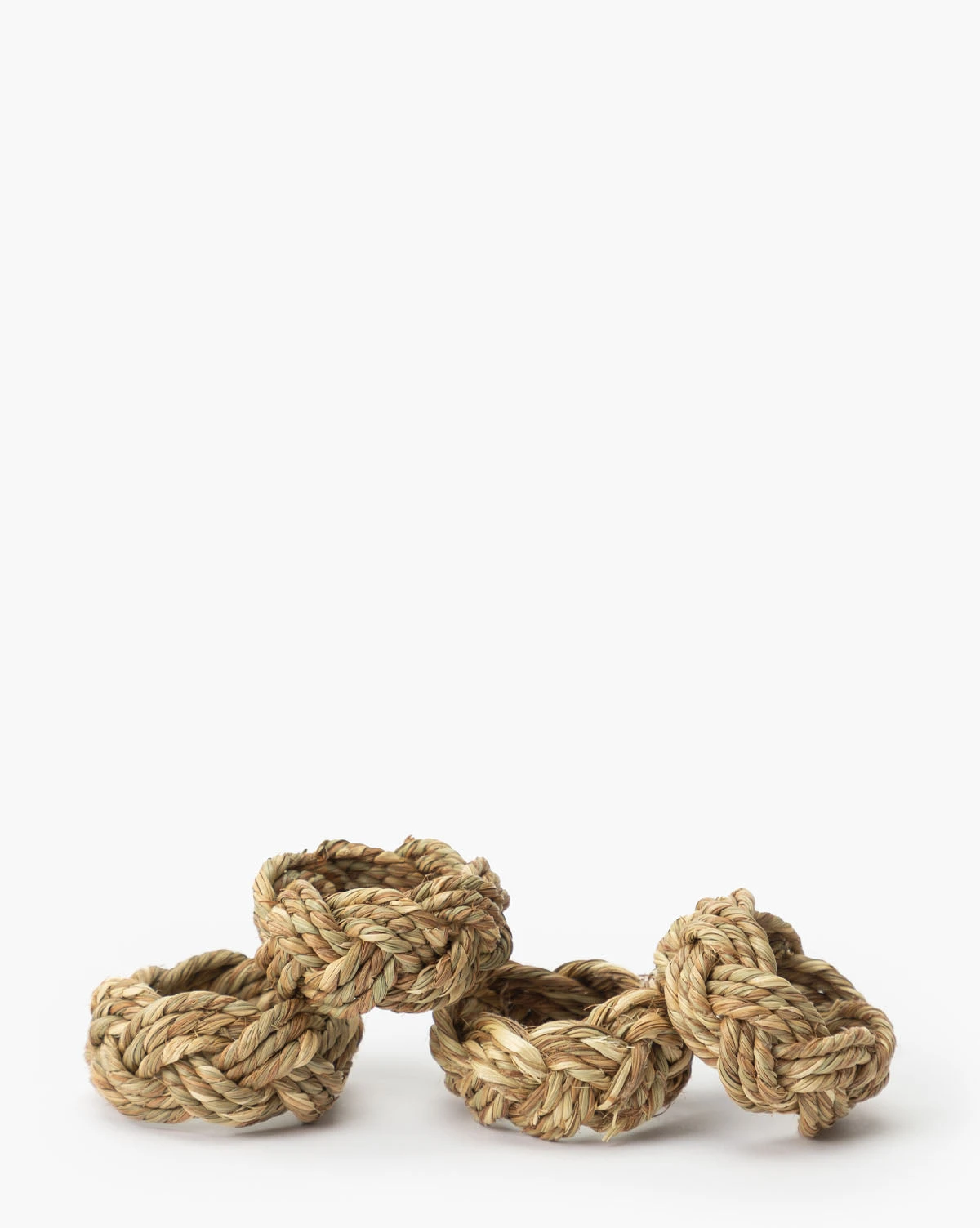 Braided Seagrass Napkin Rings (Set Of 4)