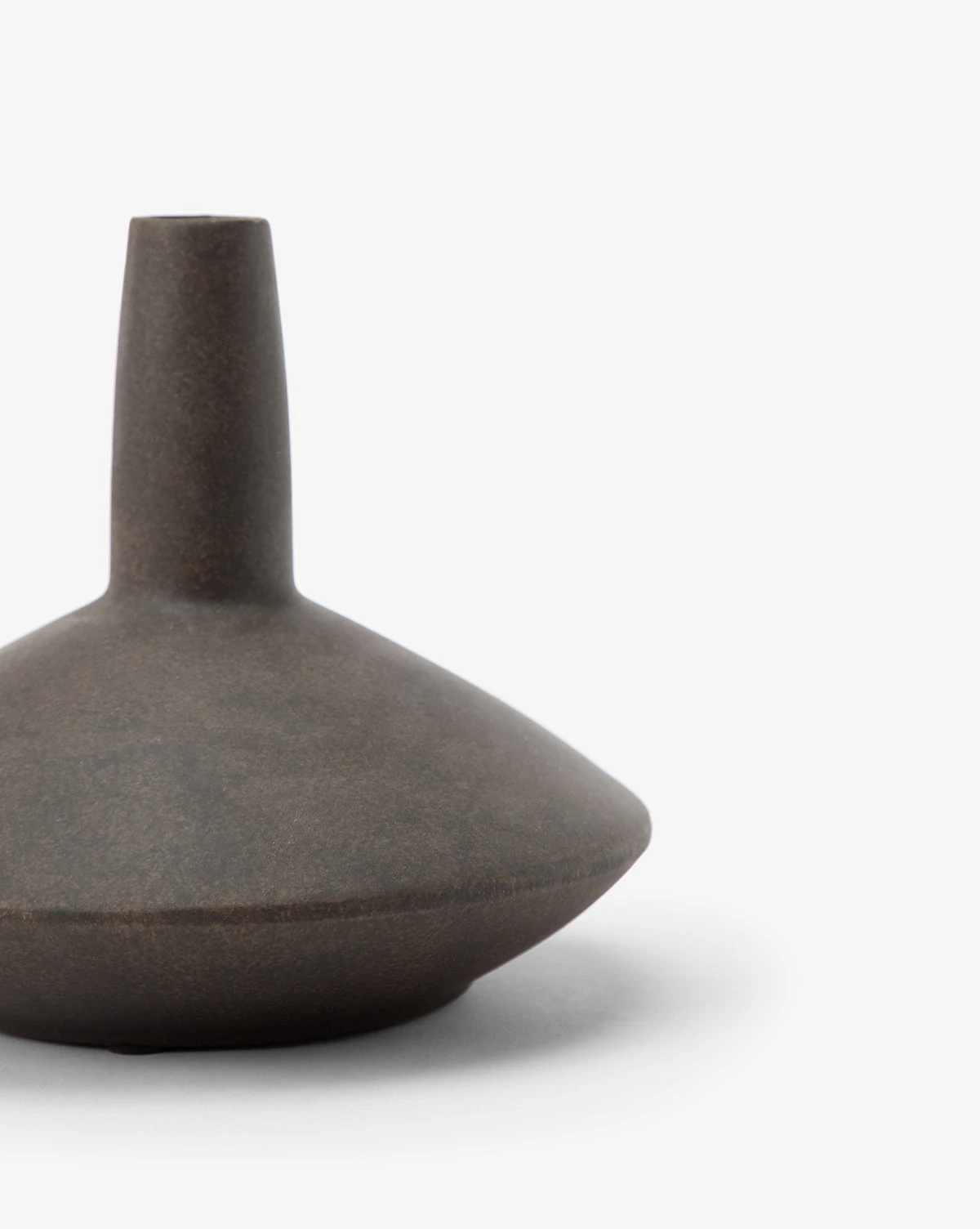 Brown Long Necked Vase - Image 4