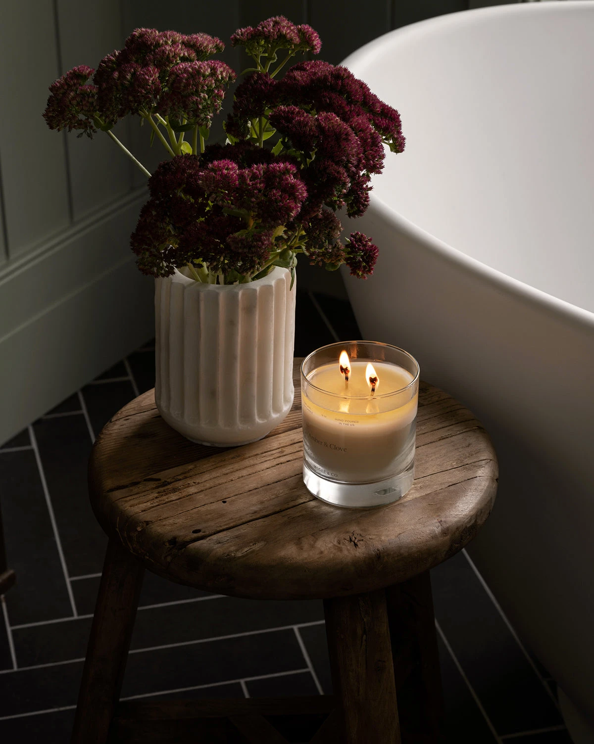 Grayson White Marble Vase - Image 2