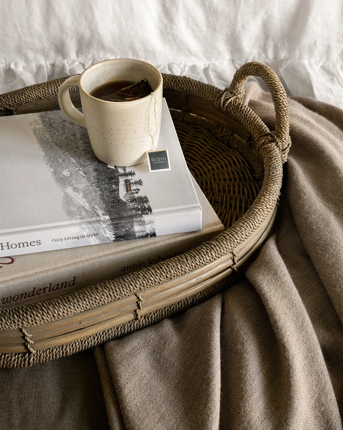 White & Gray Porcelain Cup - Image 2