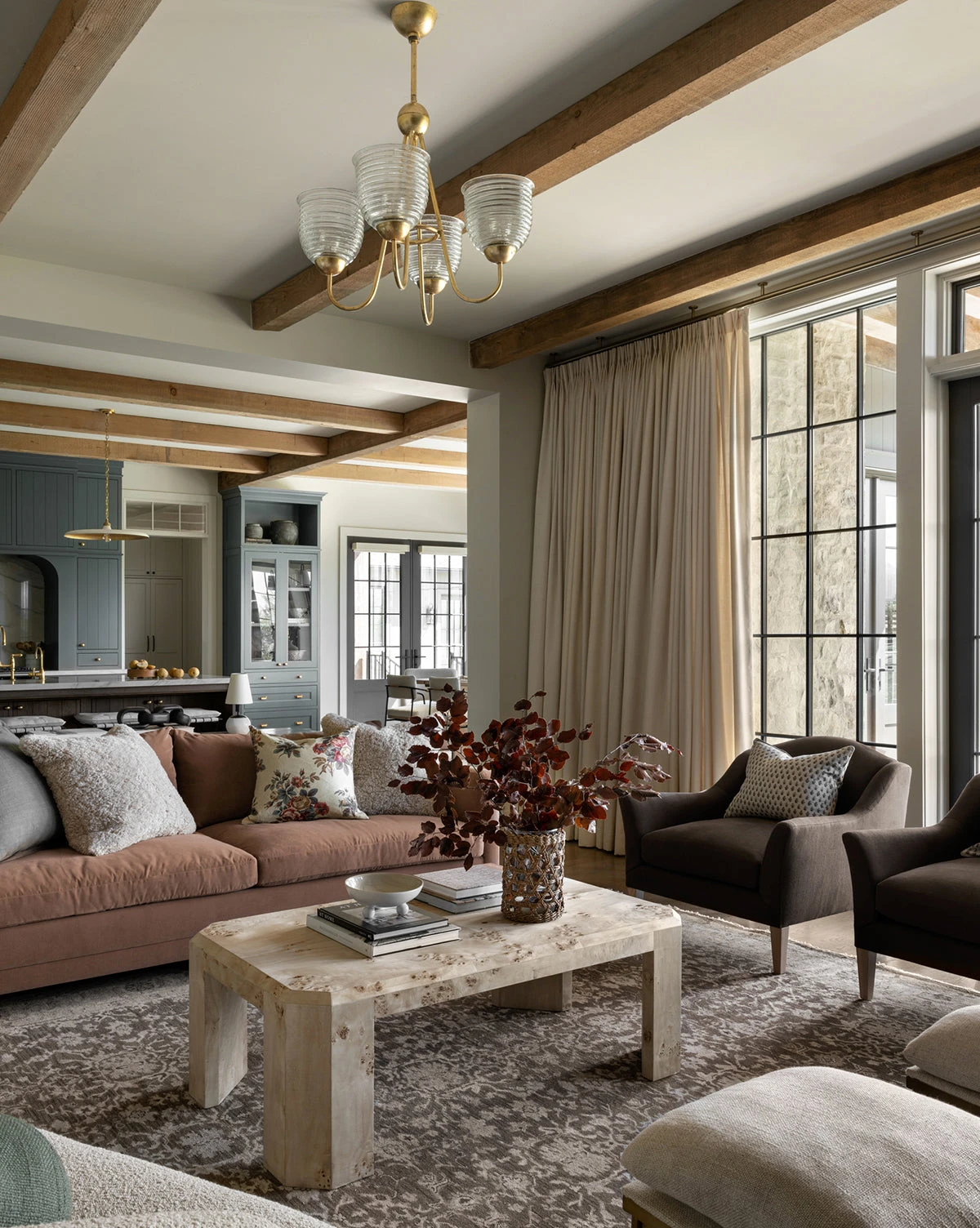 Rocio Burl Coffee Table - Image 3