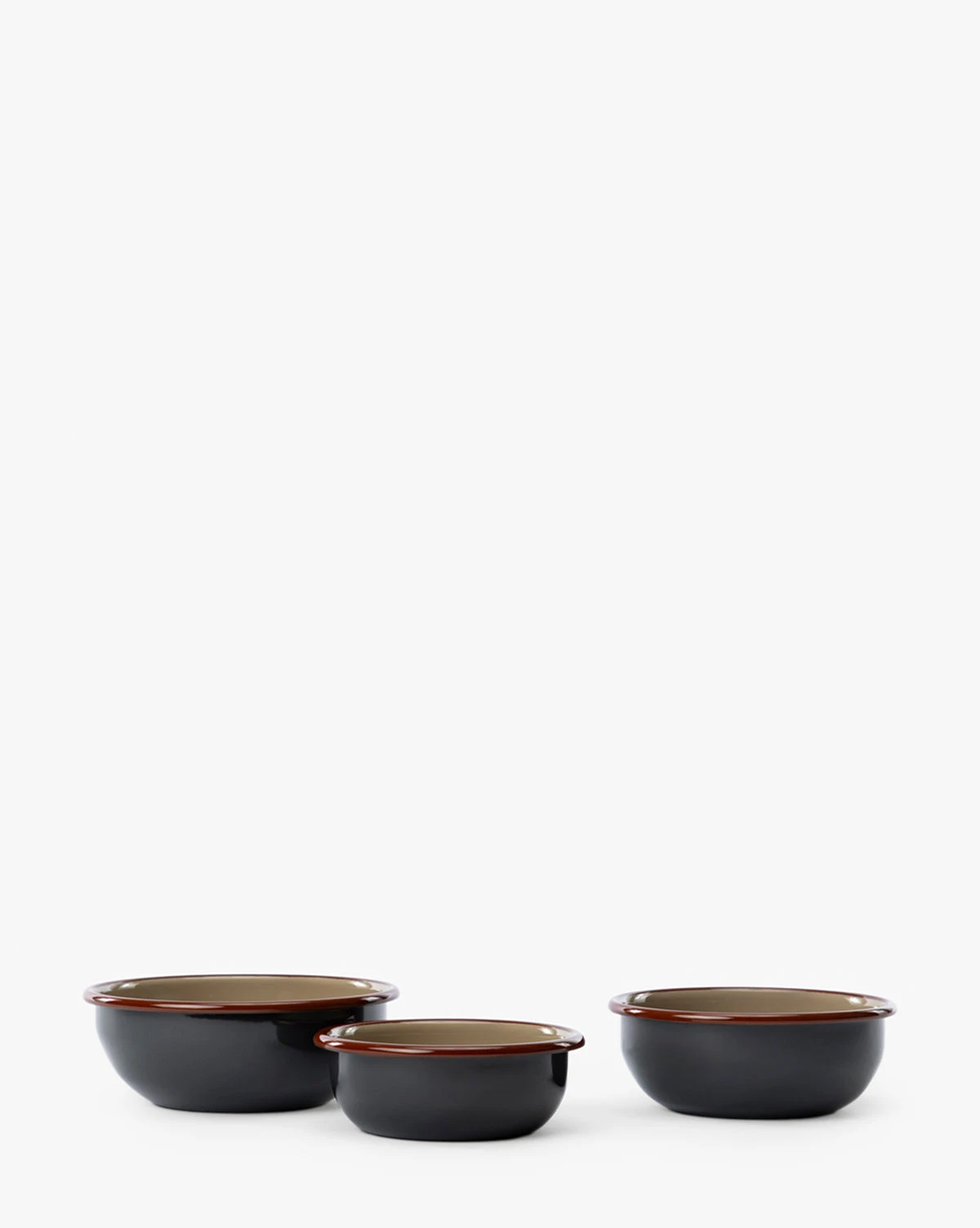 Charles Enamel Bowls (Set Of 3)