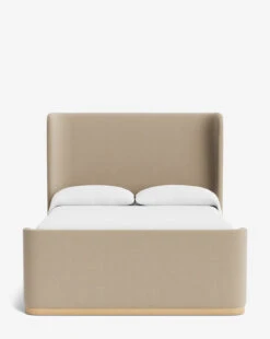 Denning Oatmeal Upholstered Bed (Ready To Ship)