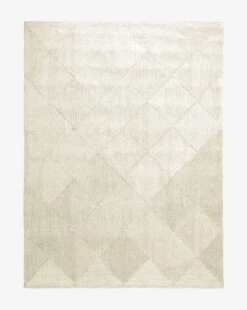 Diamond Braided Bleached Jute Rug