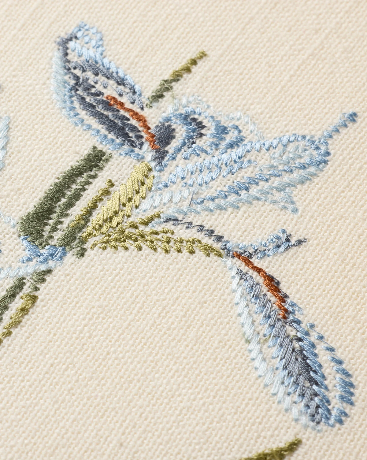 Embroidered Blue Iris - Image 4