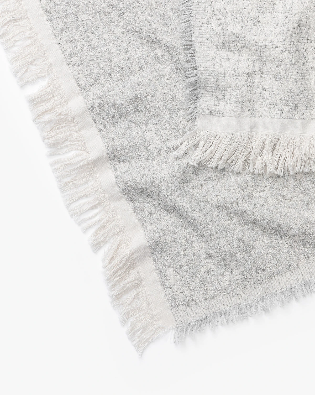 Esma Gray Fringed Throw - Image 5