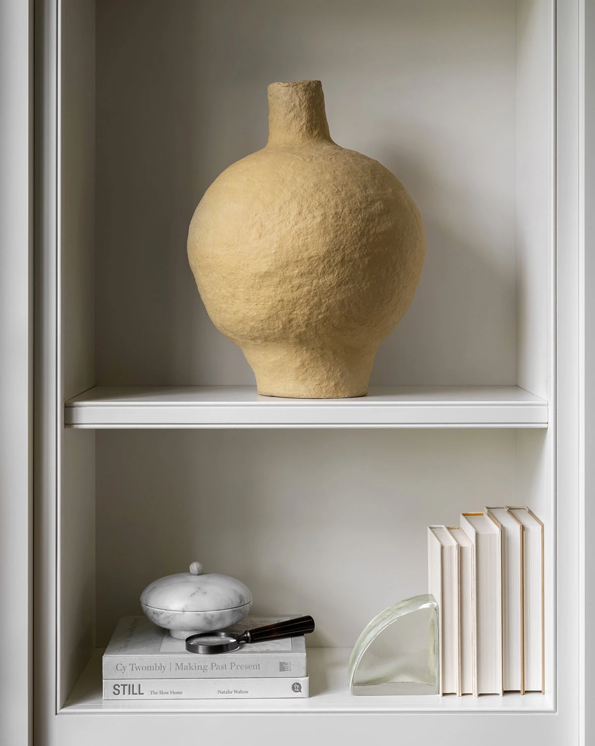 Long Necked Paper Mache Vase - Image 2