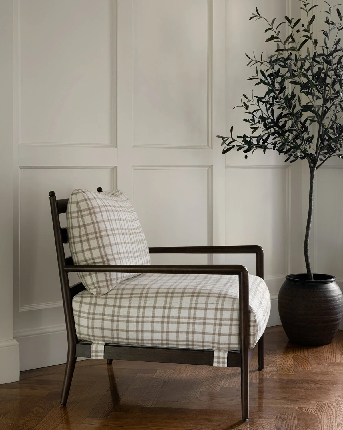 Faux 72" Olive Tree With Ceramic Pot - Image 3