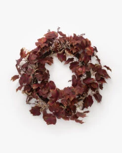 Faux Autumn Grapevine Wreath