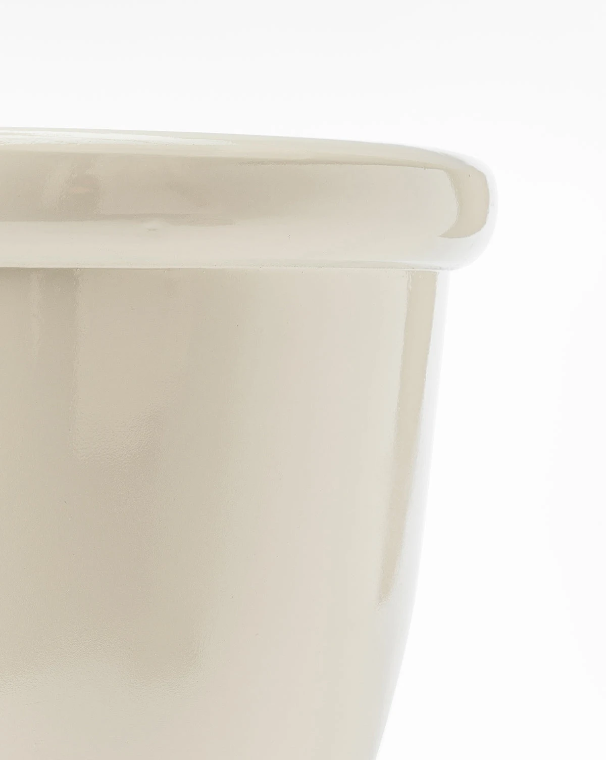 Glossy Cream Garden Pots (Set Of 3) - Image 8