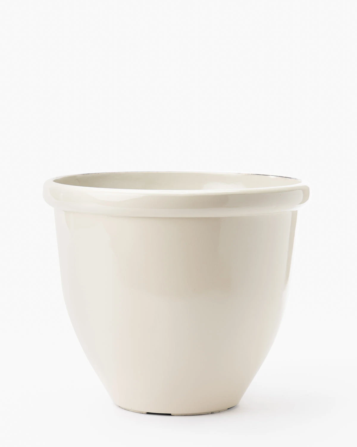 Glossy Cream Garden Pots (Set Of 3) - Image 6