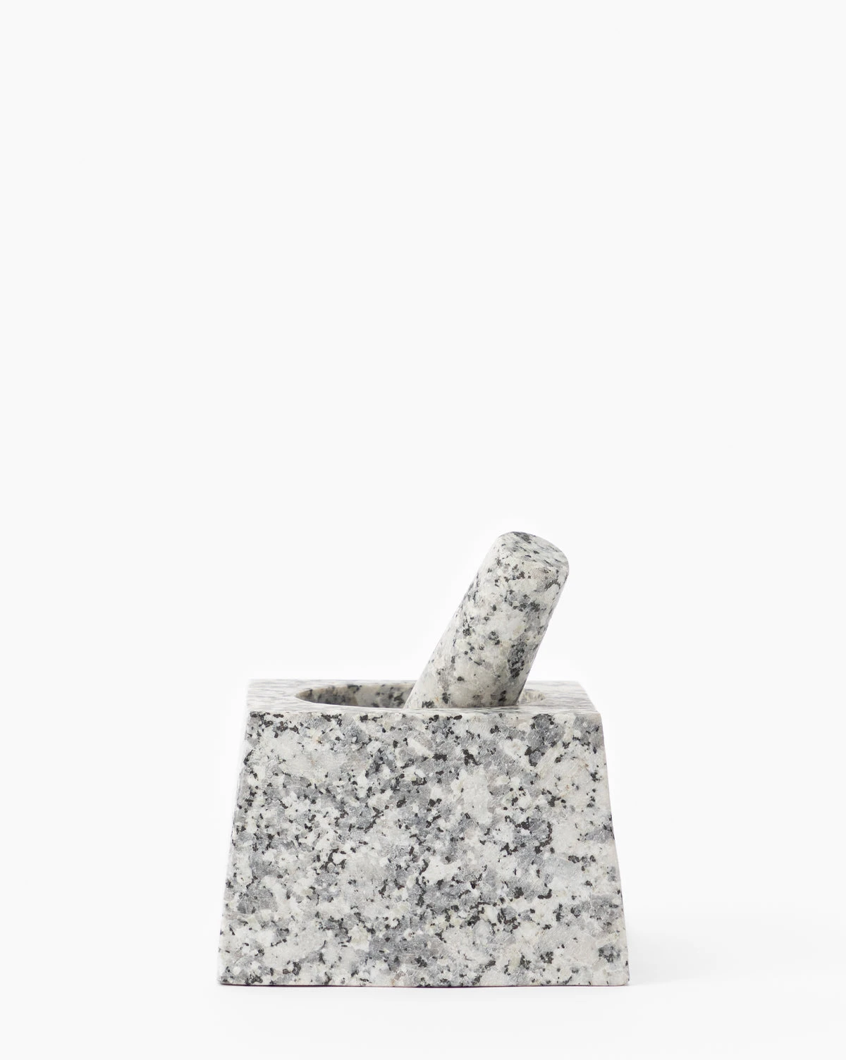 Granite Square Mortar & Pestle