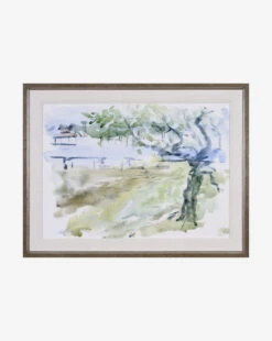 Green Watercolor Tree