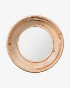 Greta Round Pine Mirror