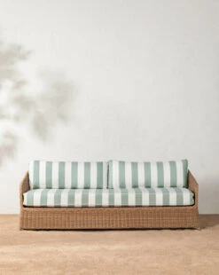 Haviland Outdoor Sofa With Striped Cushions