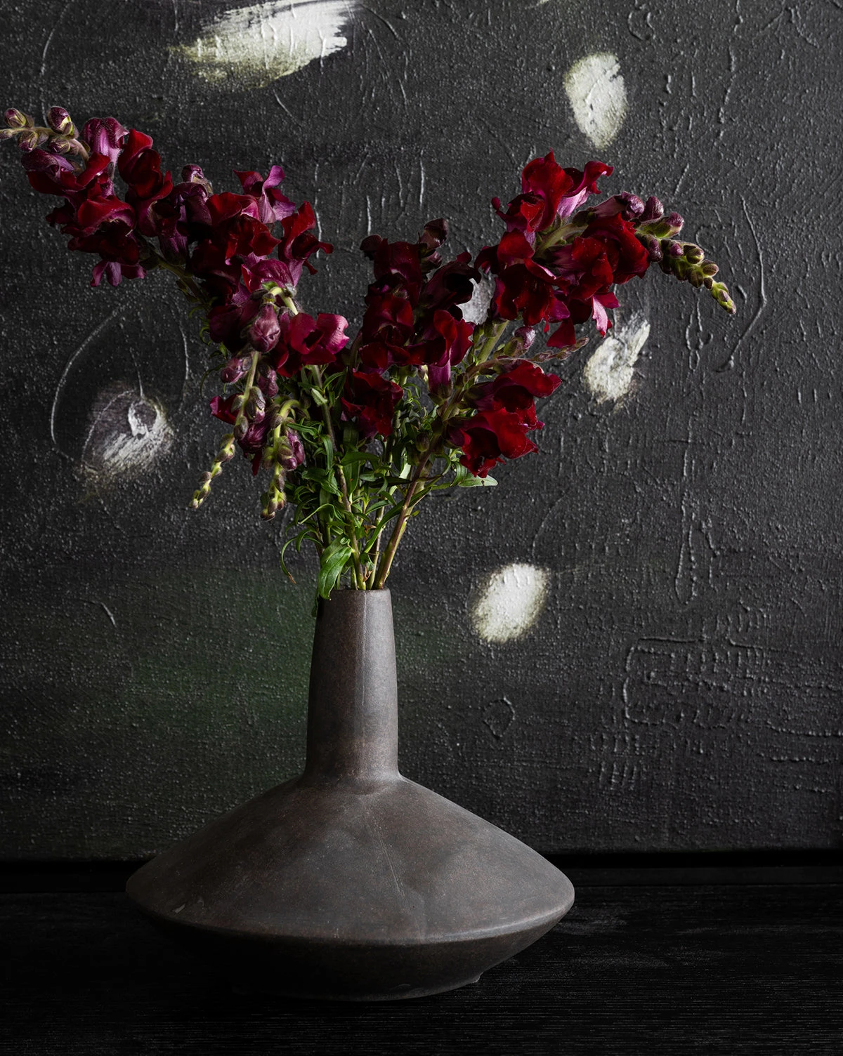 Brown Long Necked Vase - Image 2