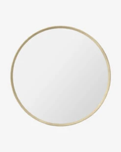 Jillian Round Faux Shagreen Mirror