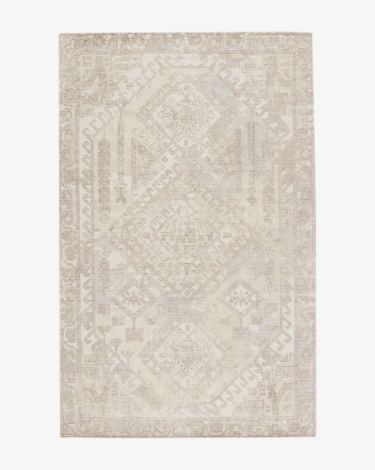 Lenola Taupe Handwoven Wool Rug