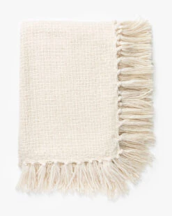 Lorenzo Cream Grid Throw