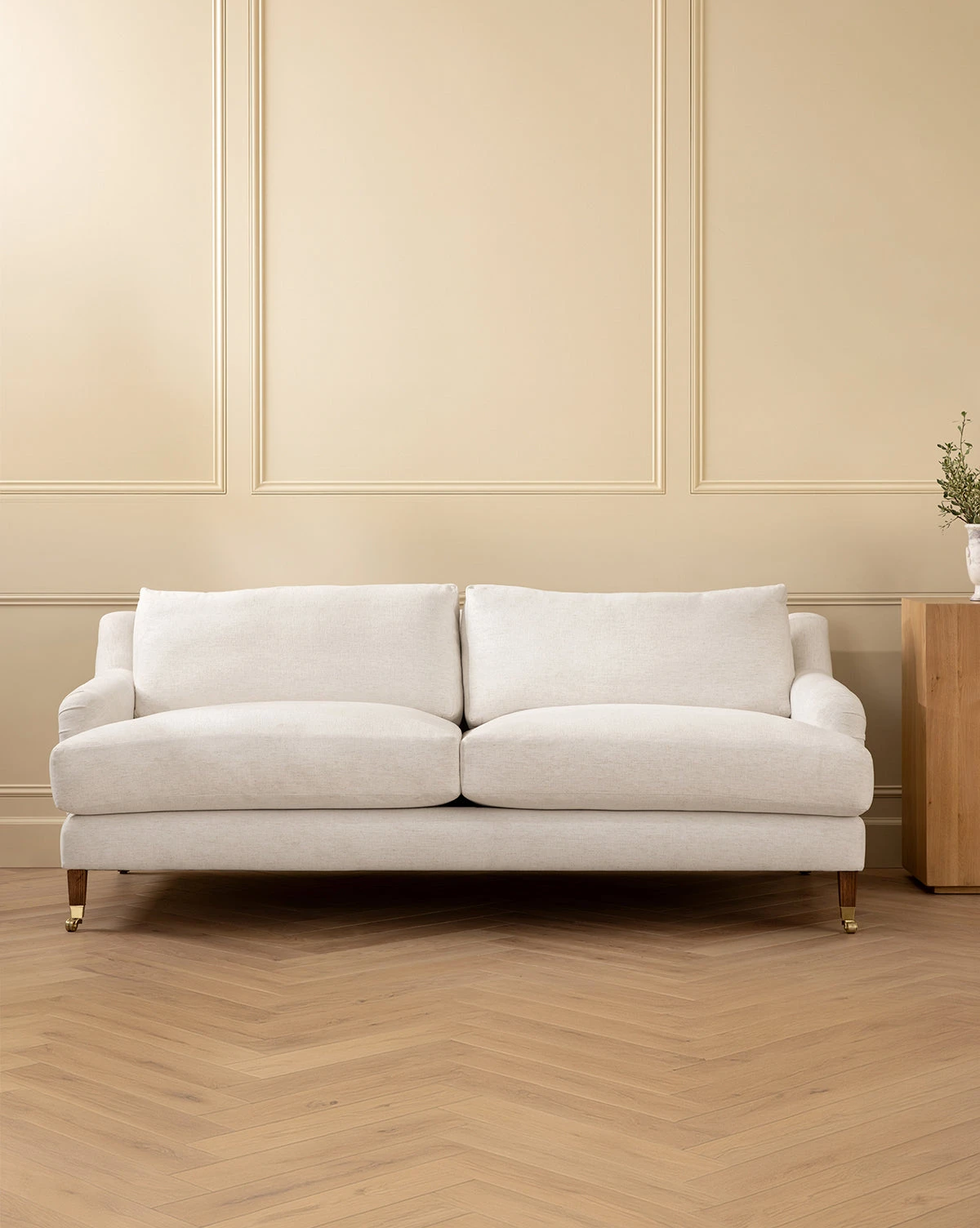 Lucille English Roll Arm Sofa 90.5"