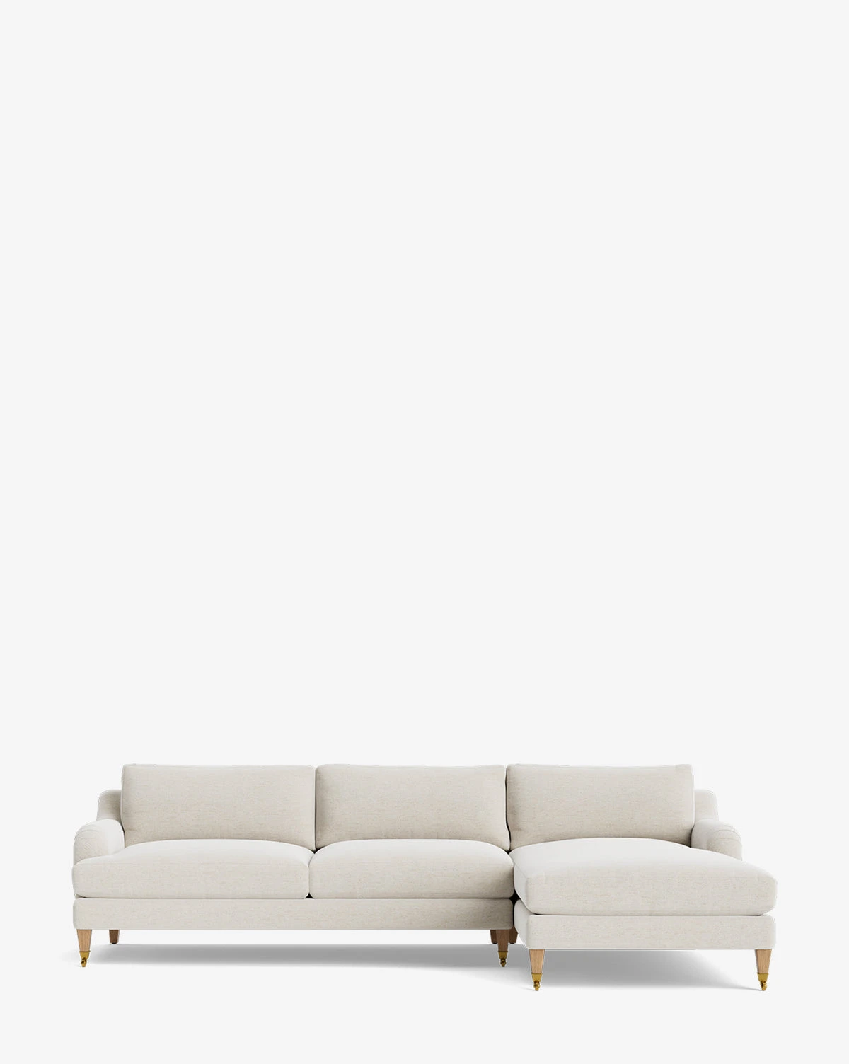 Lucille English Roll Arm Right Chaise Sectional 107" - Image 10