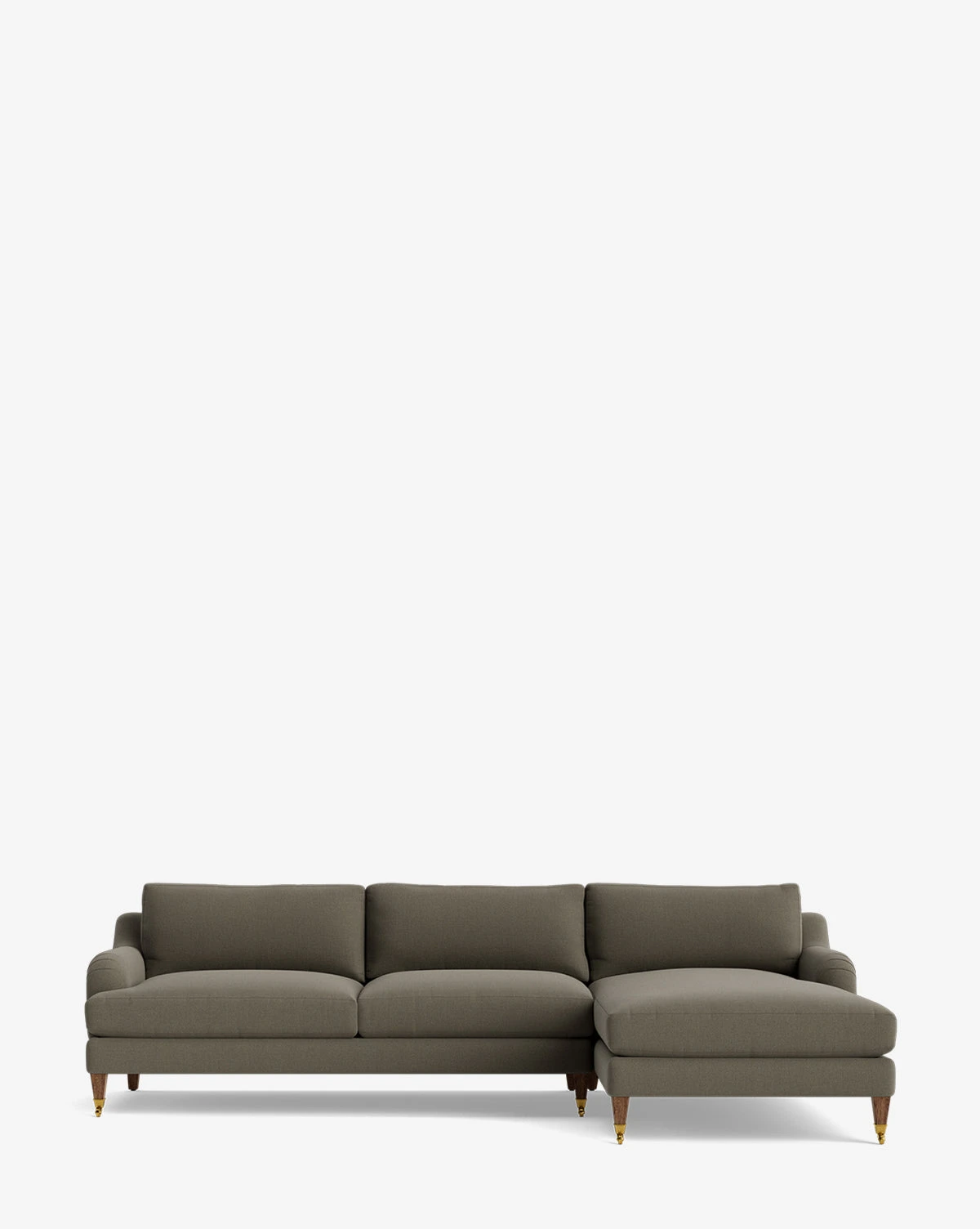 Lucille English Roll Arm Right Chaise Sectional 107" - Image 16