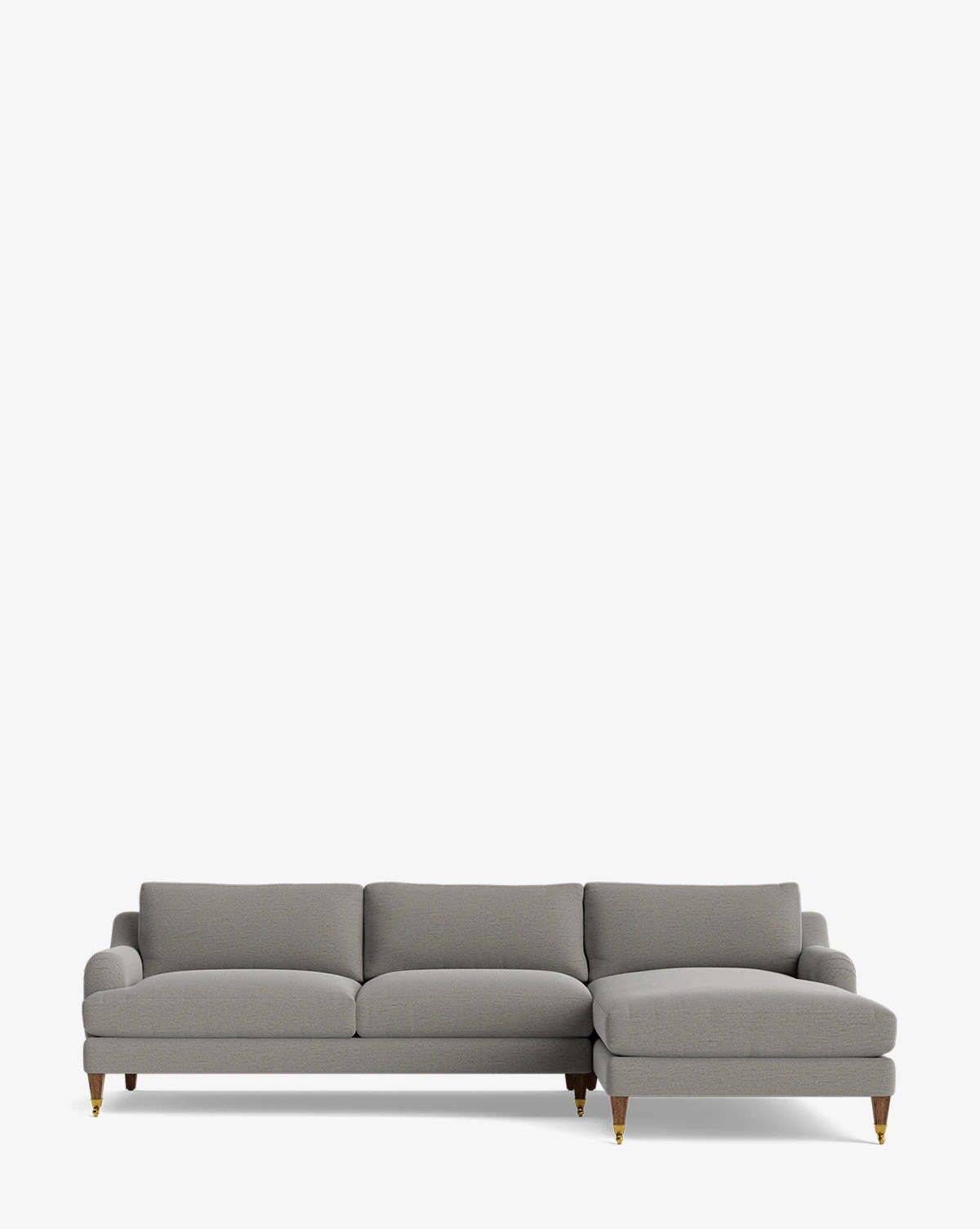 Lucille English Roll Arm Right Chaise Sectional 107" - Image 3