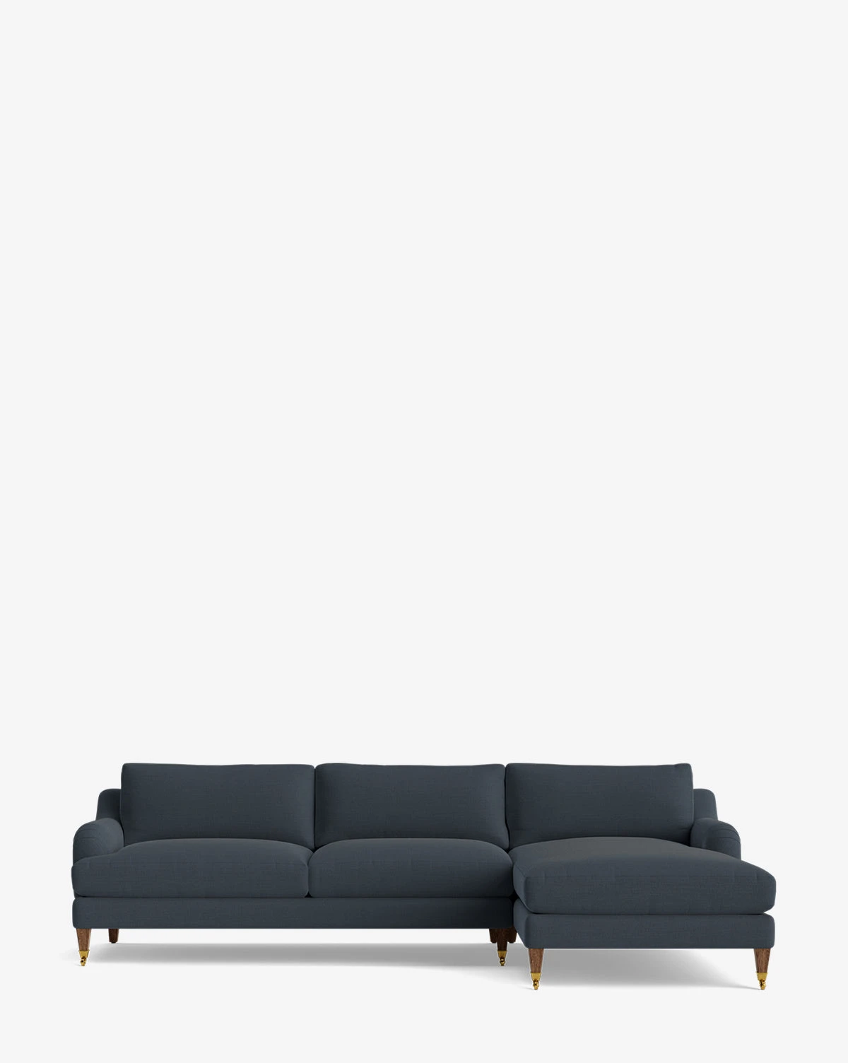 Lucille English Roll Arm Right Chaise Sectional 107" - Image 20