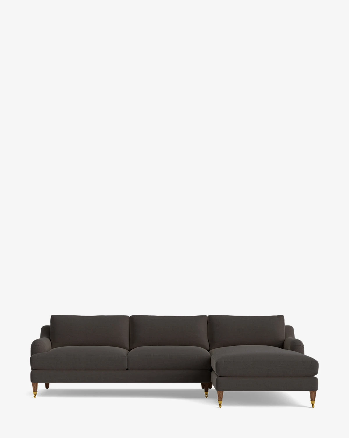 Lucille English Roll Arm Right Chaise Sectional 107" - Image 18