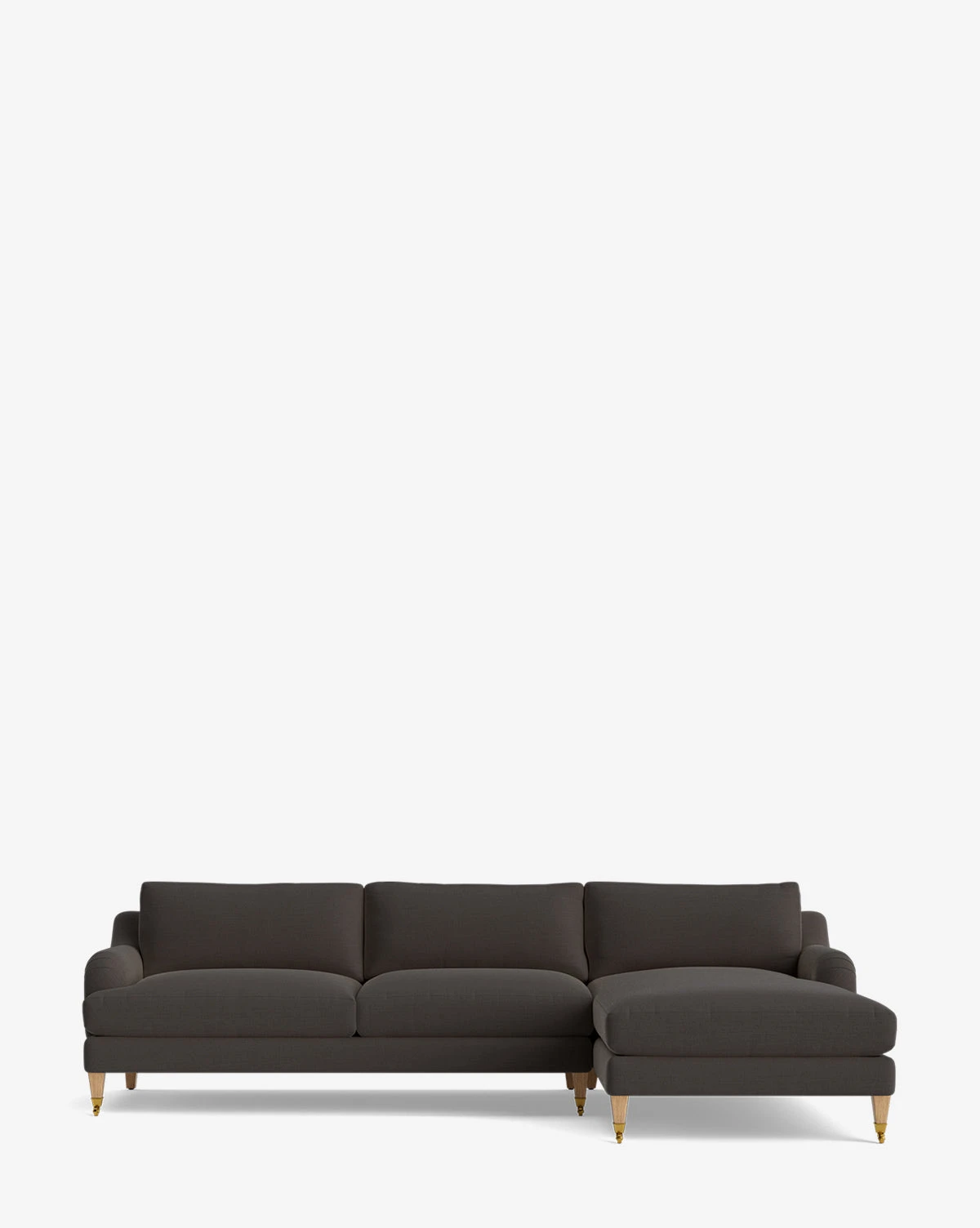Lucille English Roll Arm Right Chaise Sectional 107" - Image 19