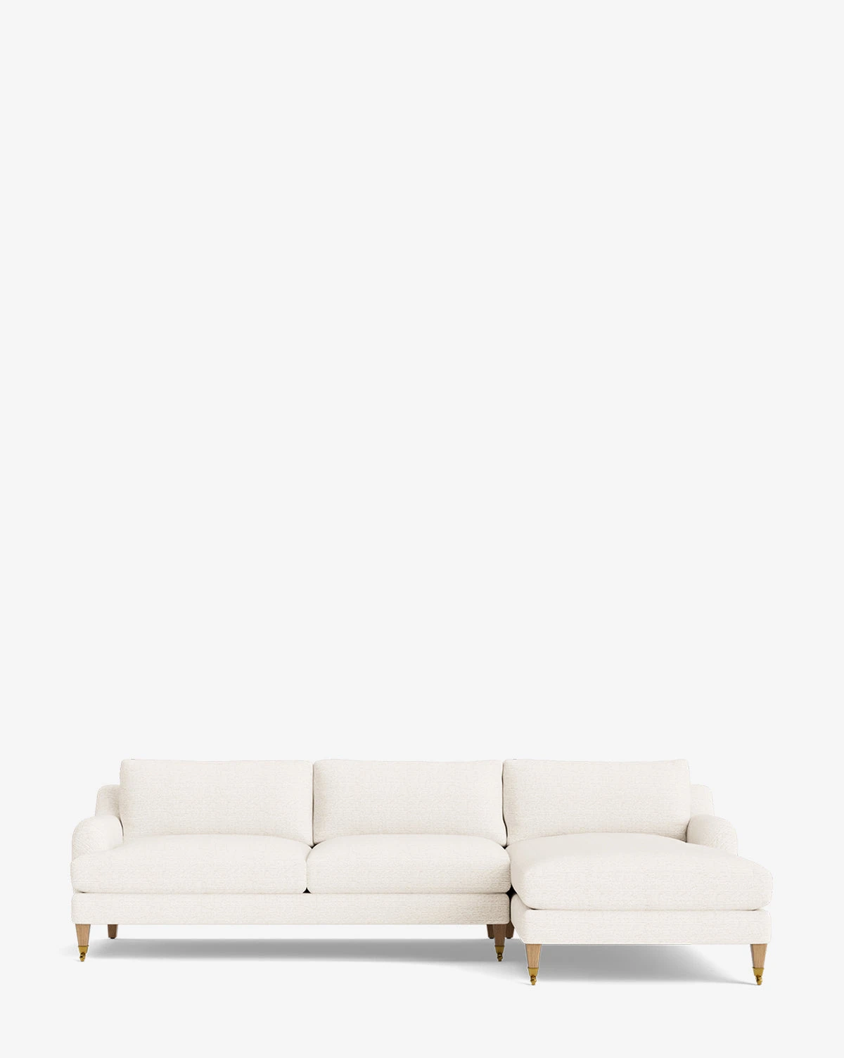 Lucille English Roll Arm Right Chaise Sectional 107" - Image 9