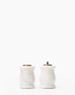 Marble Salt & Pepper Shakers (Set Of 2)