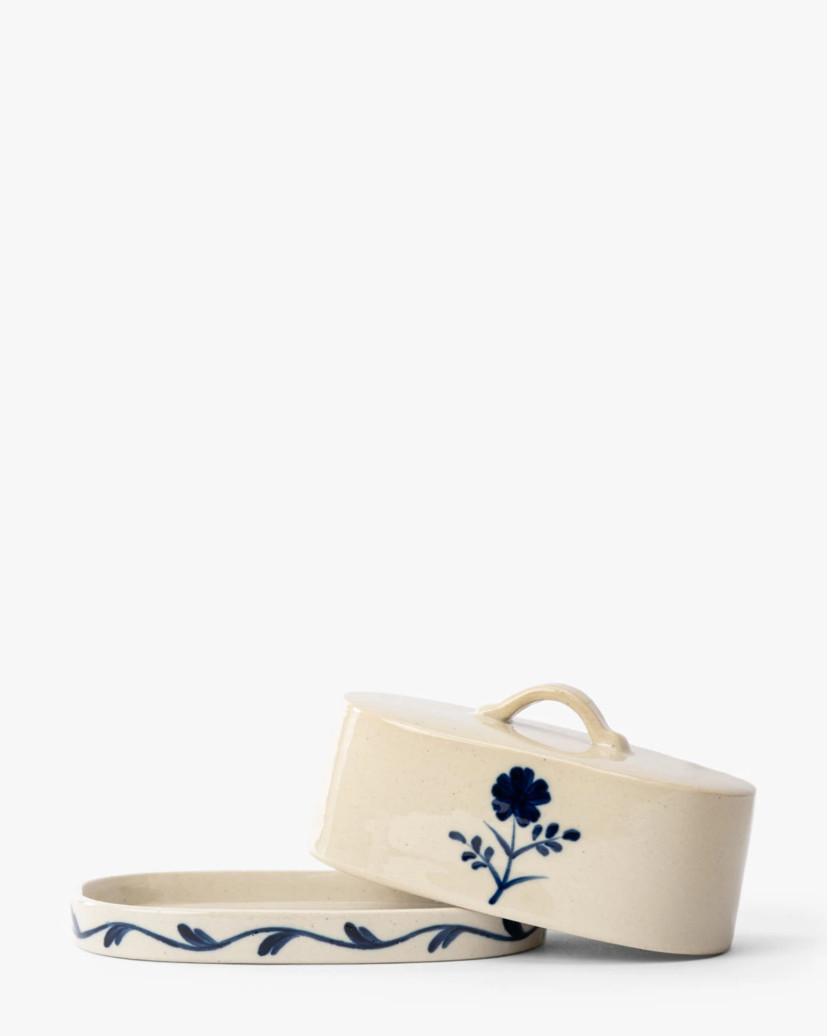 Mary Hand-Painted Butter Dish - Image 3