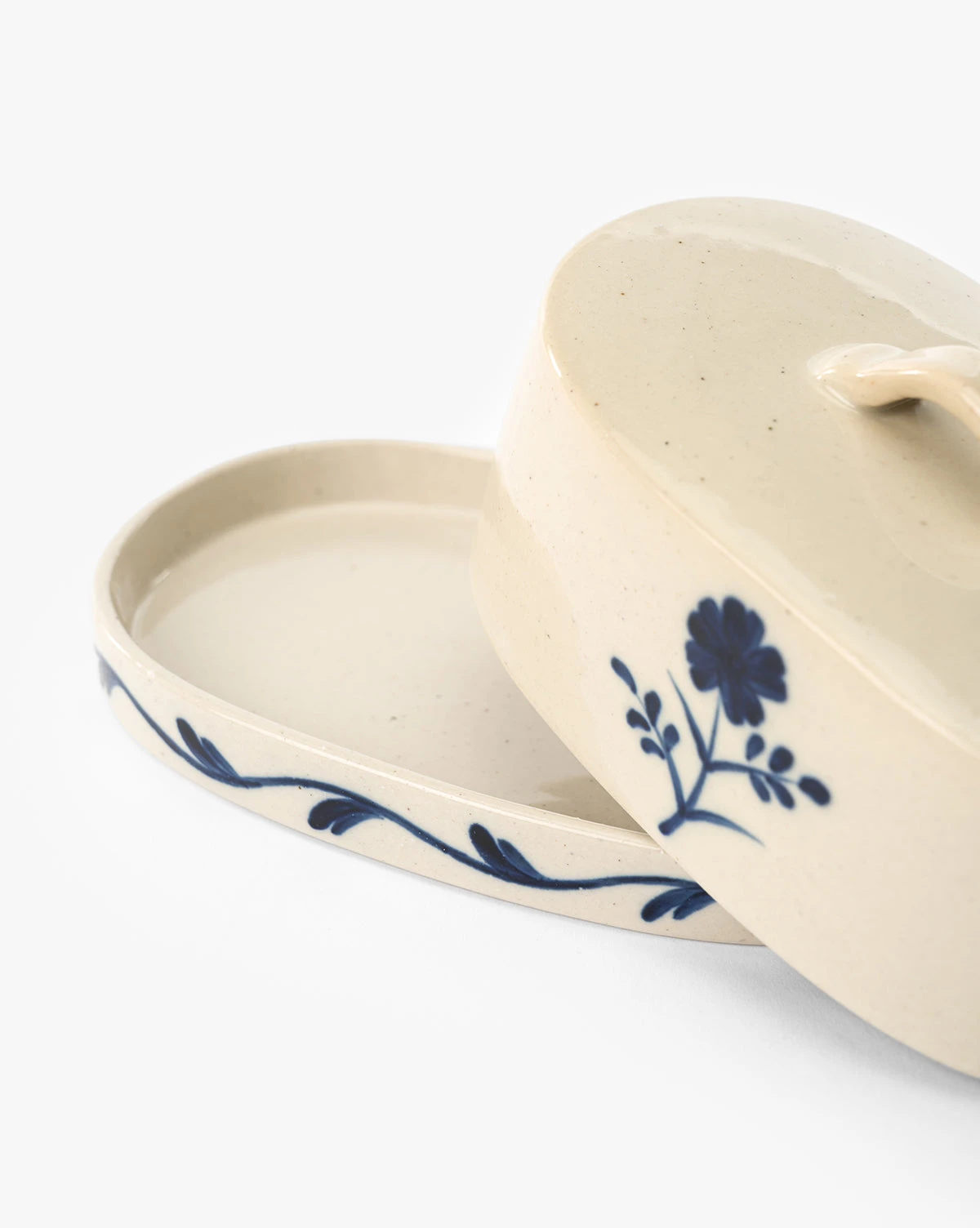Mary Hand-Painted Butter Dish - Image 2