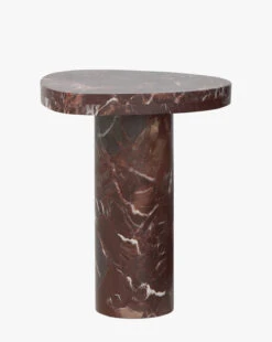 Merlot Marble End Table