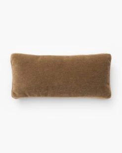 Mohair Pillow With Velvet Stripe