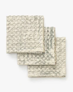 Bloomingville Oaklee Blue Waffle Dish Cloths