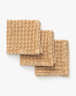 Bloomingville Oaklee Camel Waffle Dish Cloths