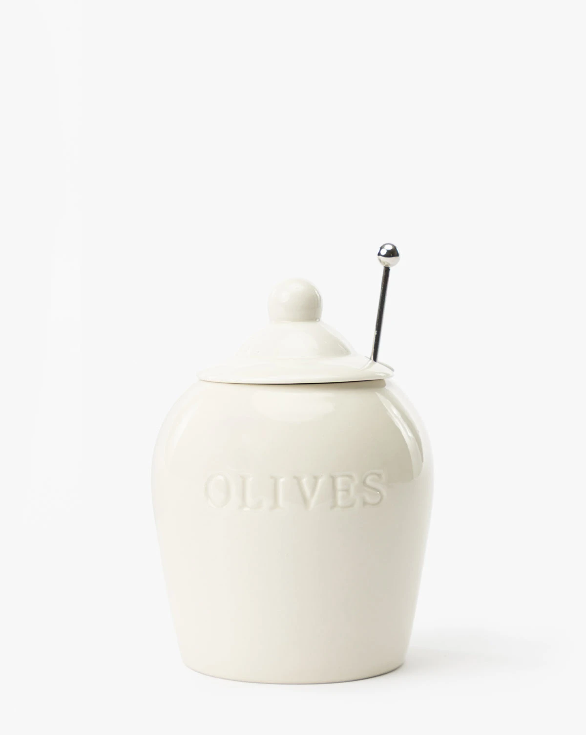 Olive Stoneware Jar