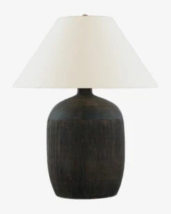 Portis Combed Round Table Lamp