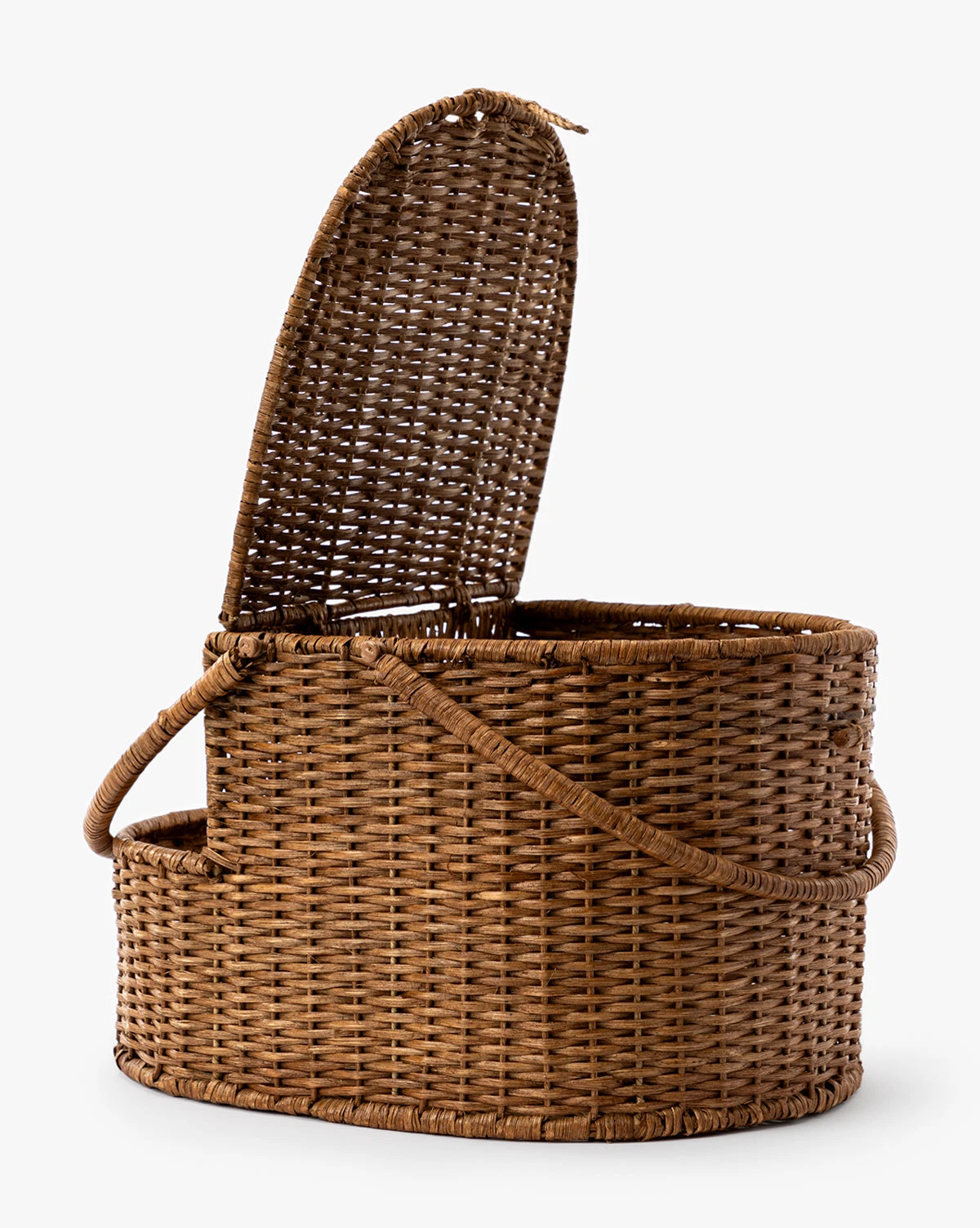 Rattan Wicker Picnic Basket - Image 7
