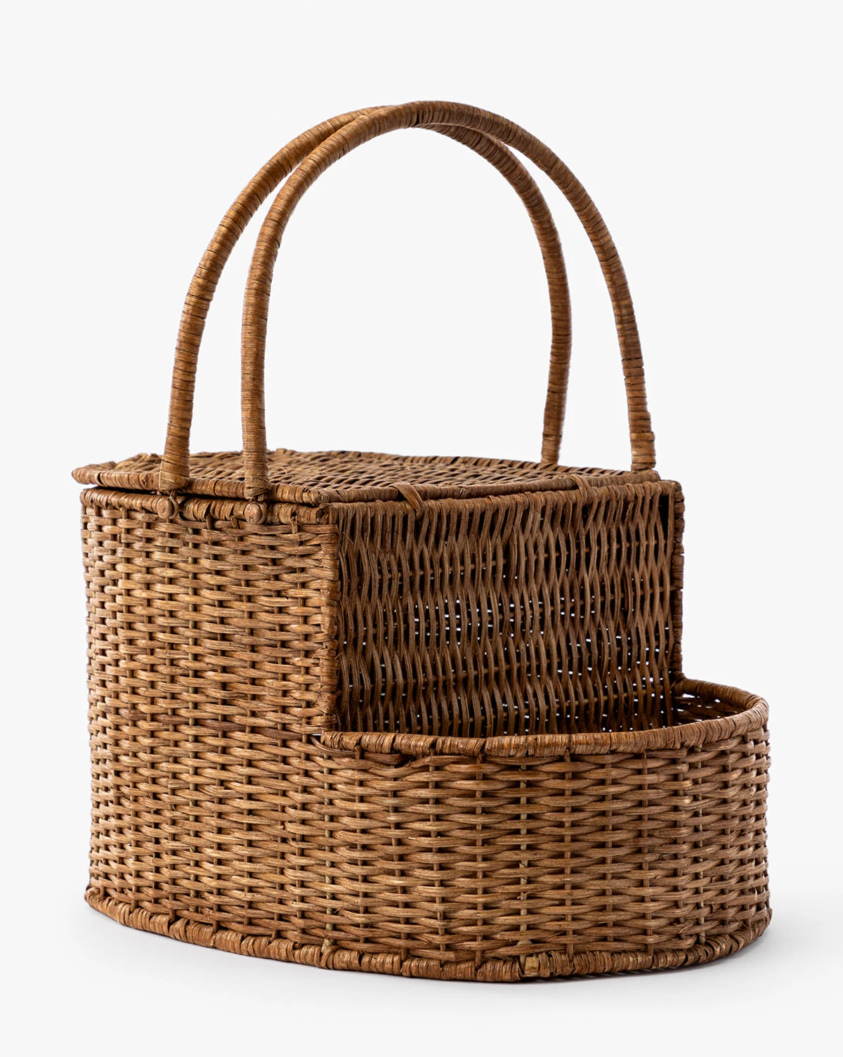 Rattan Wicker Picnic Basket - Image 2
