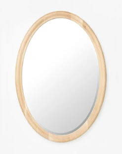 Reta Oval Wood Mirror